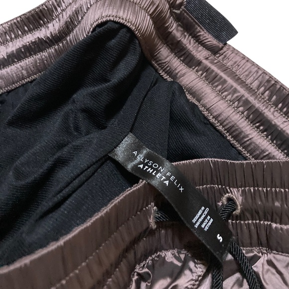 Athleta | Allyson Felix Legend Luxe Track Pants Women’s size S in Mauve Metallic - Picture 9 of 9